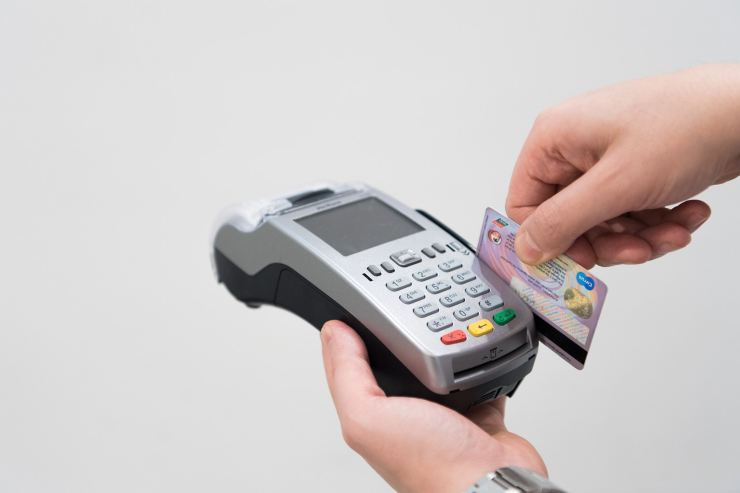 carta di credito in questo supermercato